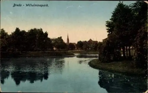 Ak Breda Nordbrabant Niederlande, Wilhelminapark