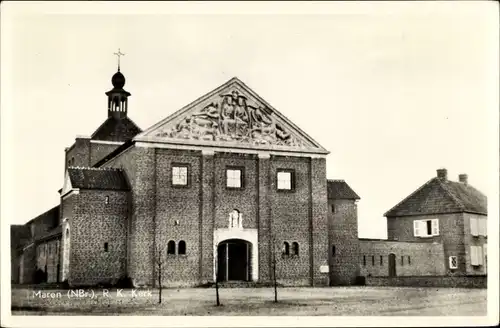 Ak Maren Nordbrabant, Nieuwe Kerk met Pastorie