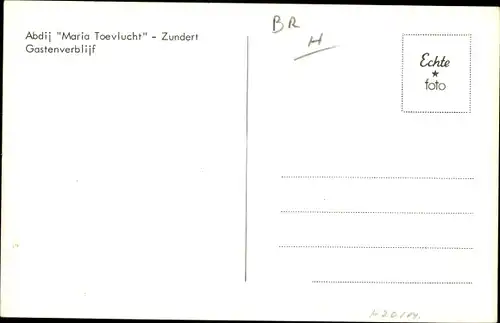 Ak Zundert Nordbrabant Niederlande, Cistercienzer Abdij Maria Toevlucht, Gastenverblijf