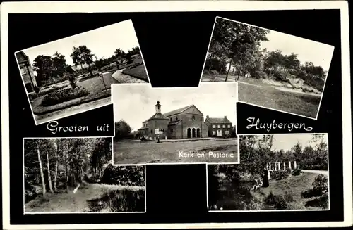 Ak Huijbergen Huybergen Woensdrecht Nordbrabant Niederlande, Kerk en Pastorie