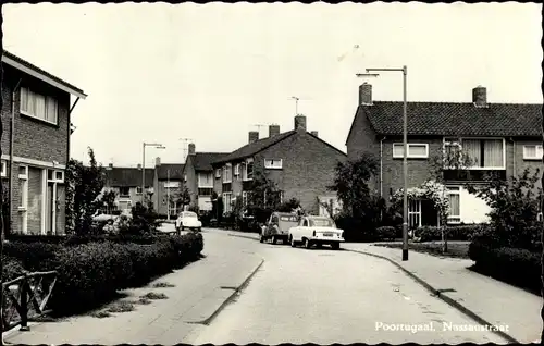 Ak Poortugaal Südholland, Nassaustraat, Autos