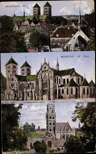 Ak Münster in Westfalen, Dom, Ludgerikirche