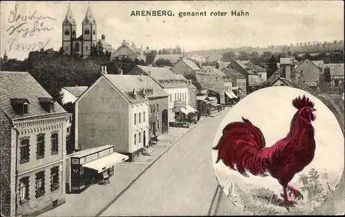 Ak Arenberg Koblenz am Rhein, Roter Hahn