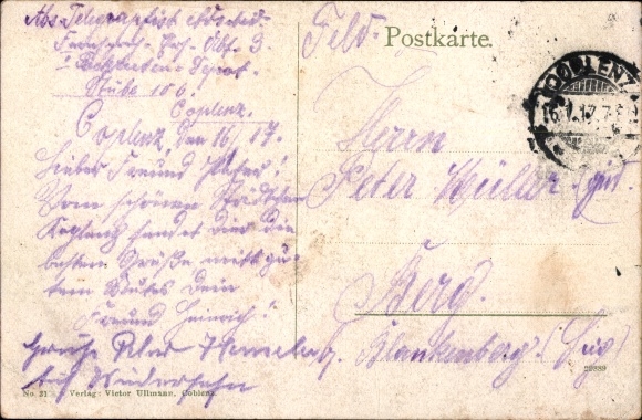 Ak Koblenz am Rhein, TelegraphenKaserne Nr. 3731818 oldthing