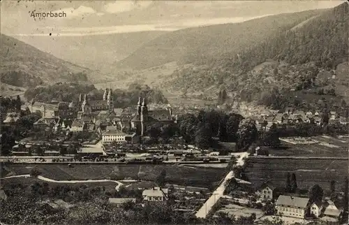 Ak Amorbach im Odenwald Unterfranken, Panorama