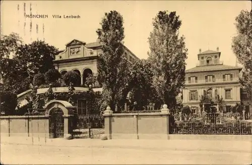 Ak München Bayern, Villa Lenbach