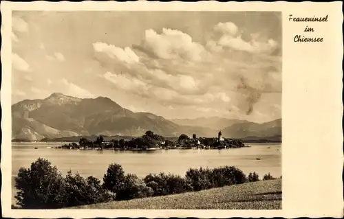 Ak Fraueninsel Chiemsee Oberbayern, Panorama