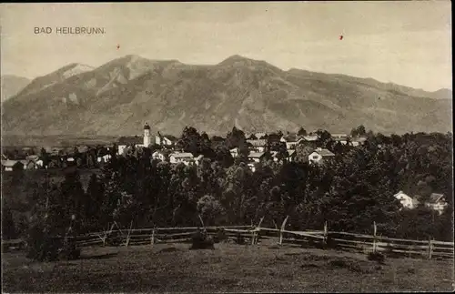 Ak Bad Heilbrunn in Oberbayern, Panorama