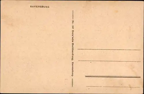 Künstler Ak Ravensburg in Oberschwaben, Gesamtansicht, Panorama