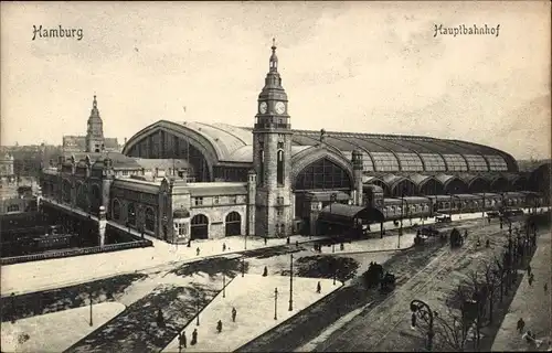 Ak Hamburg Mitte St. Georg, Hauptbahnhof