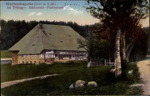 Ak Triberg im Schwarzwald Martinskapelle