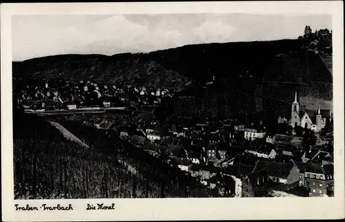 Ak Traben Trarbach an der Mosel, Panorama