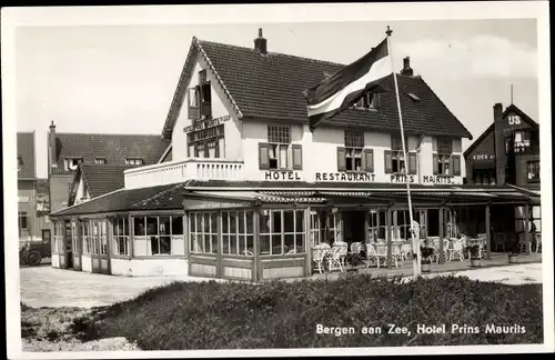 Ak Bergen aan Zee Nordholland Niederlande, Hotel Prins Maurits