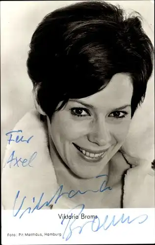 Ak Schauspielerin Viktoria Brams, Portrait, Autogramm