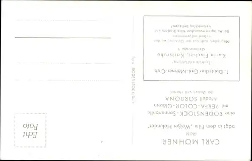 Ak Schauspieler Carl Möhner, Portrait, Autogramm