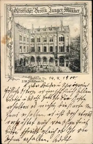Ak Berlin Mitte, Wilhelmstraße, Christlicher Verein Junger Männer
