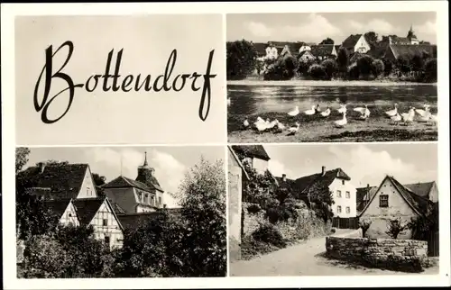 Ak Bottendorf Roßleben im Kyffhäuserkreis, Teilansichten