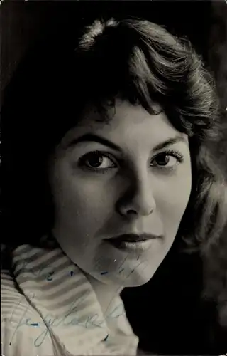 Foto Schauspielerin Ingeborg Schneider, Portrait, Autogramm