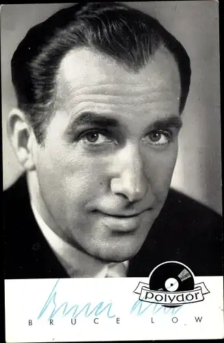 Ak Sänger Bruce Low, Portrait, Polydor Schallplatten