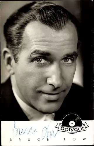 Ak Sänger Bruce Low, Portrait, Polydor Schallplatten