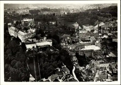 Sammelbild Zeppelin Weltfahrten II. Buch Serie Österreich Fahrten 1929 Bild 99, Salzburg