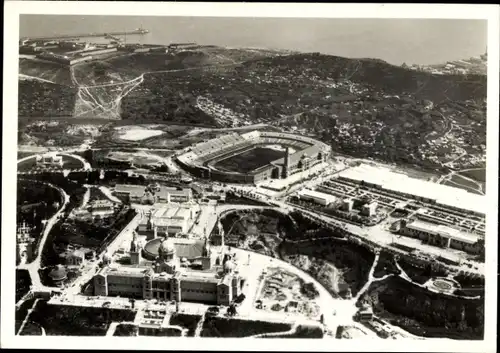 Sammelbild Zeppelin Weltfahrten II. Buch Serie Spanien Fahrt 1930 Bild 114, Barcelona, Ausstellung