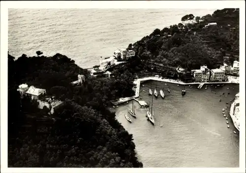 Sammelbild Zeppelin Weltfahrten II. Buch Serie Romfahrt 1933 Bild 128, Portofino bei Rapallo