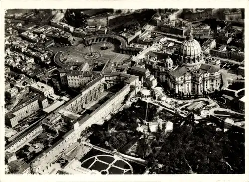 Sammelbild Zeppelin Weltfahrten II. Buch Serie Rom Fahrt 1933 Bild 137, Rom Peterskirche, Vatikan