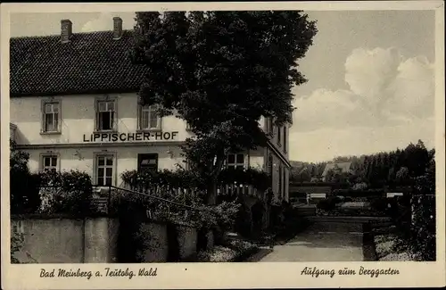 Ak Bad Meinberg am Teutoburger Wald, Lippischer Hof, Aufgang zum Berggarten