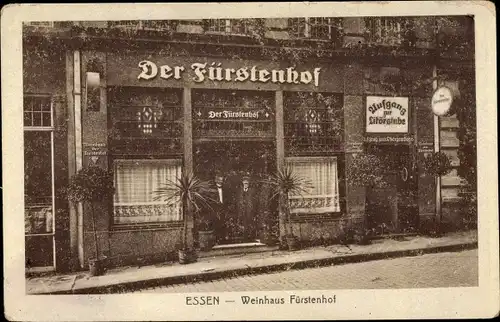 Ak Essen im Ruhrgebiet, Weinhaus Fürstenhof