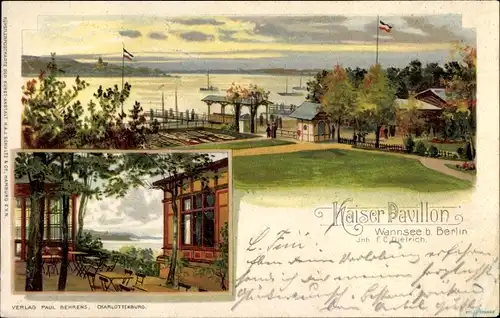 Litho Berlin Zehlendorf Wannsee, Kaiserpavillon