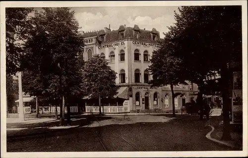 Ak Aachen in Nordrhein Westfalen, Hotel Central, Bahnhofsplatz 5/6