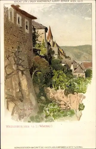 Litho Weißenkirchen in der Wachau, Teilansicht