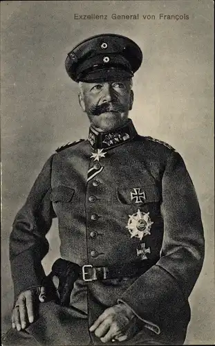 Ak General von Francois, Portrait, Orden