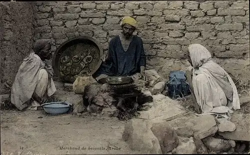 Ak Algerien, Marchand de beignets Arabe, Maghreb