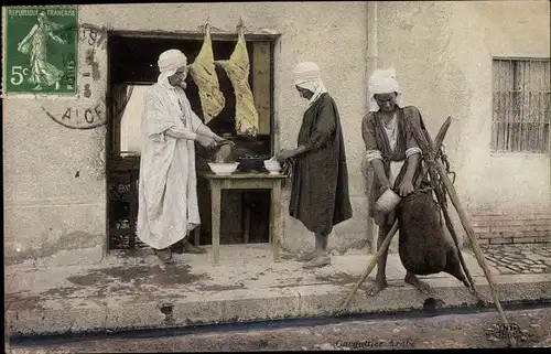 Ak Algerien, Araber, Metzger, Maghreb