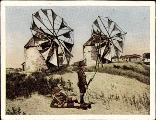 Sammelbild Der Weltkrieg 1915, Italien, Dardanellen, Orient Nr. 59, Englischer Posten auf Gallipoli