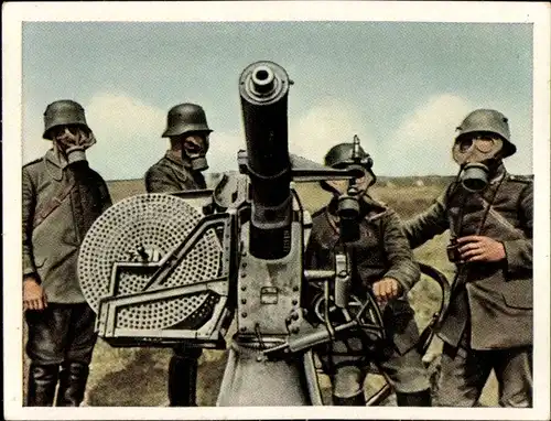 Sammelbild Der Weltkrieg 1918, Die letzten Kampfhandlungen Nr. 206, Maschinen Flak