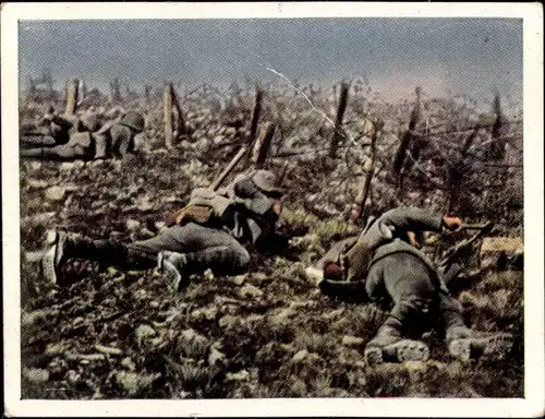 Sammelbild Der Weltkrieg 1918, Die Marne Champagne Offensive Nr. 203, Champagne Offensive