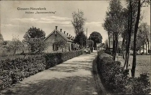 Ak Giessen Nieuwkerk Südholland Niederlande, Huizen Samenwerking