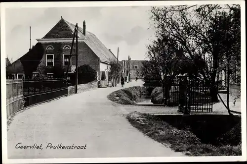 Ak Geervliet Südholland Niederlande, Pruikenstraat