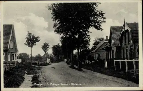 Ak Dirksland Südholland, Burgem. C. Zaayerlaan