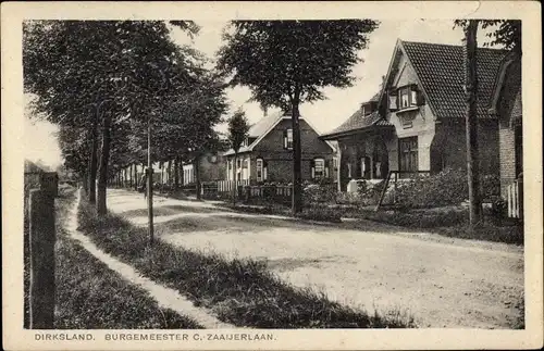 Ak Dirksland Südholland, Burgemeester C. Zaaijerlaan