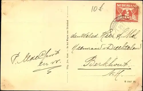 Ak Dirksland Südholland, Parallelweg