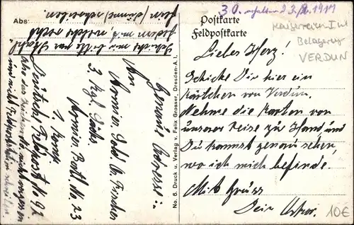 Landkarten Ak Verdun Meuse, Bataille de Verdun, Schlacht 1916, Belagerung, Kampfgebiet