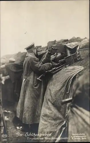 Ak Im Schützengraben, Eingebautes Maschinengewehr, I. WK, EAS 2001