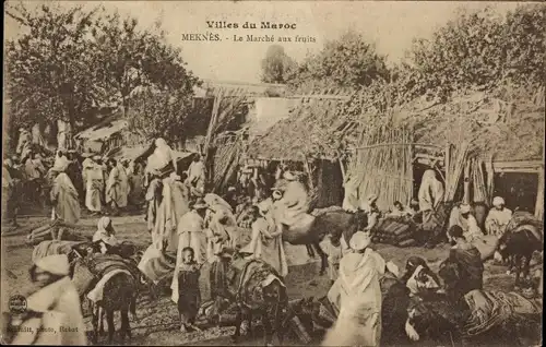 Ak Meknès Marokko, Le Marche aux fruits