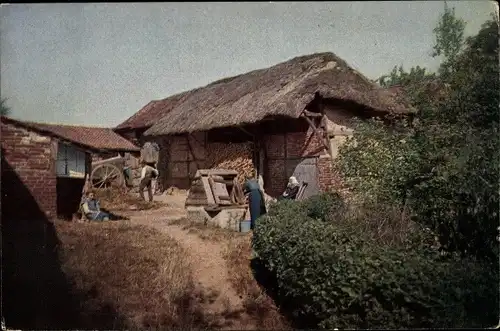 Ak Aus Deutschlands Gauen Serie II, An der Holländischen Grenze, Bauernhof