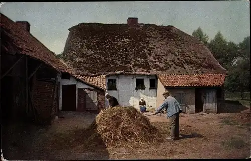 Ak Aus Deutschlands Gauen Serie II, An der Holländischen Grenze, Bauernhof