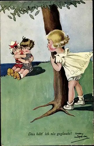 Künstler Ak Spark, Chicky, Das hätt' ich nie geglaubt, Liebespaar